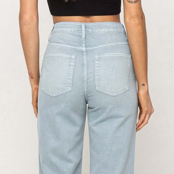 *NEW* Vervet by Flying Monkey 90's Vintage High-Rise Crop Flare Jeans - Picture 9 of 10